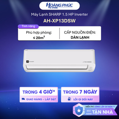 AH-XP13DSW - Máy Lạnh SHARP Inverter AH-XP13DSW 1.5HP {Toàn Quốc}
