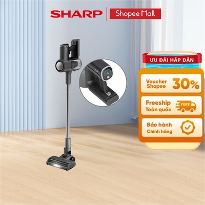 Máy hút bụi không dây Sharp EC-SV28V-B – Pin 65 phút, lực hút mạnh, tiện lợi cho gia đình - Bảo hành 12 tháng