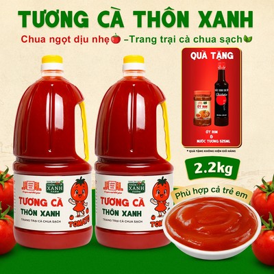 [Tặng Ớt rim và nước tương 525ml] Combo 2 Tương cà Làng Chài Xưa 2.2Kg - Chua ngọt dịu nhẹ ít mặn