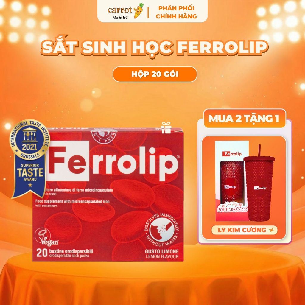 Sắt Ferrolip Cho Bà Bầu Và Sau Sinh - Hỗ Trợ Giảm Nguy Cơ Thiếu Máu, Thiếu Sắt