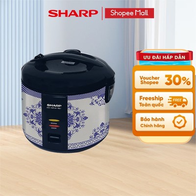 Nồi Cơm Điện Nắp Gài Sharp KS-19TJV "BC" [Lòng Nhôm Chống Dính] - BH 12 Tháng
