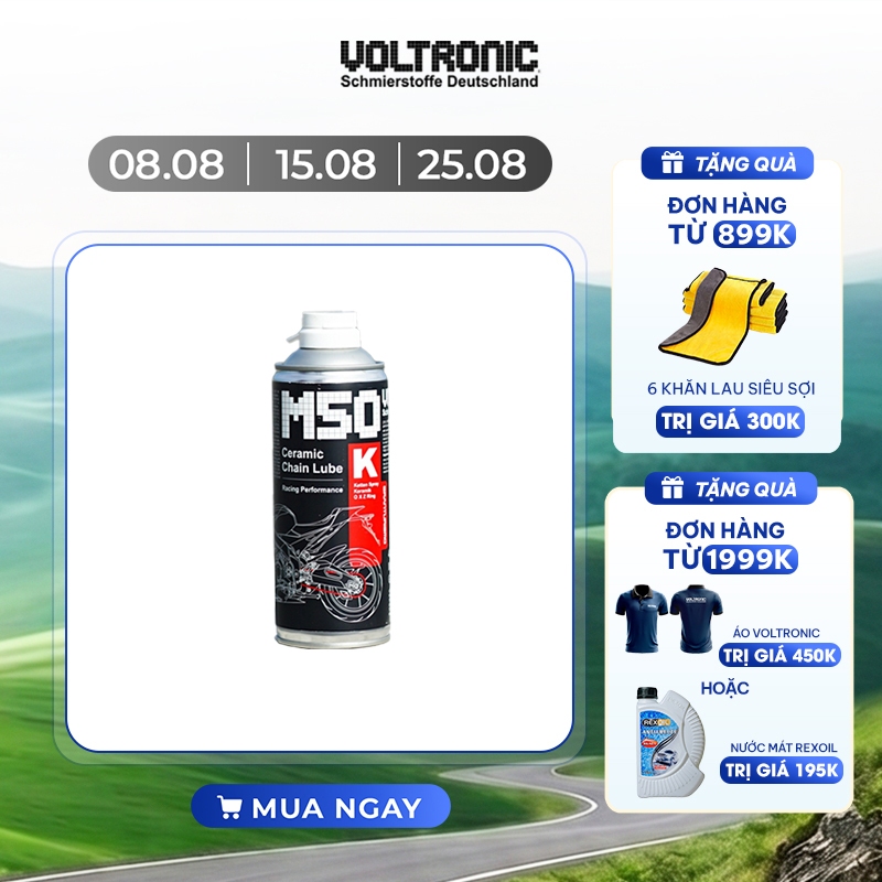 XỊT DƯỠNG SÊN PHỬ SỨ CAO CẤP NHẬP KHẨU ĐỨC VOLTRONIC M50-K CERAMIC CHAIN LUBE (M50 VOLTRONIC) - VOLT