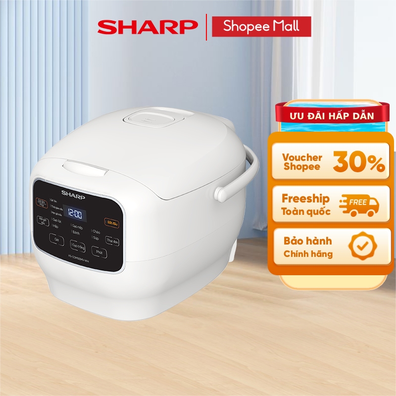 Nồi Cơm Điện Sharp KS-COM183MV-WH 1.8L