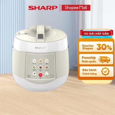 Nồi cơm điện tử Sharp KS-COM1875I-RS 1.8L [11 Chức năng nấu] - Bảo hành 12T