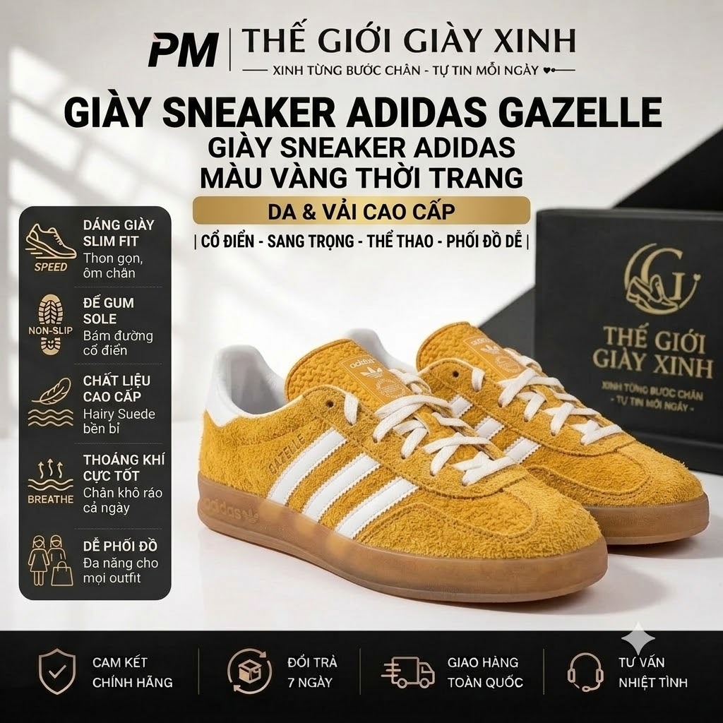 Thế Giới Giày Xinh Giày Sneaker Adidas Gazelle Indoor