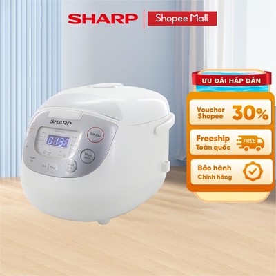 Nồi cơm điện tử Sharp KS-COM195HV-WH 1.8L [12 Chức năng nấu] - Bảo hành 12 tháng