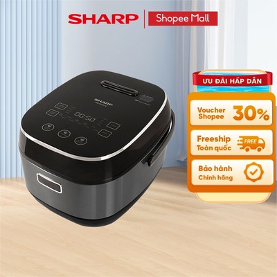 Nồi Cơm Điện Cao Tần Cảm Ứng Sharp 1.8L KS-IH191V-BK/GL - Hàng chính hãng bảo hành 12 tháng