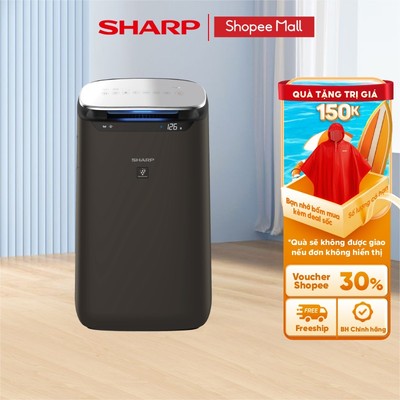 Máy Lọc Không Khí và tạo ion Sharp FP-J80EV-H xuất xứ Thái Lan [Máy Lọc Vi Khuẩn, Bụi, Kích Thước Phòng <62m²]
