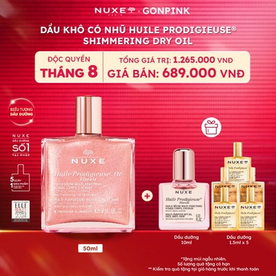 [NUXE x GONPINK] [CHỌN MÀU ĐỂ MUA] Dầu dưỡng khô đa năng Nuxe Huile Prodigieuse Multi-purpose 50ml