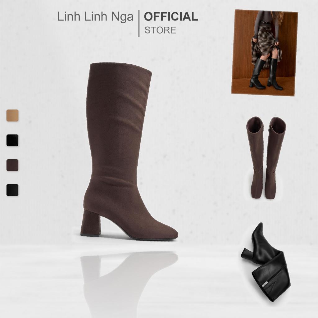 Bốt С&Κ Square-Toe Knee-High Boots - CK1-90280075 chính hãng đủ bill