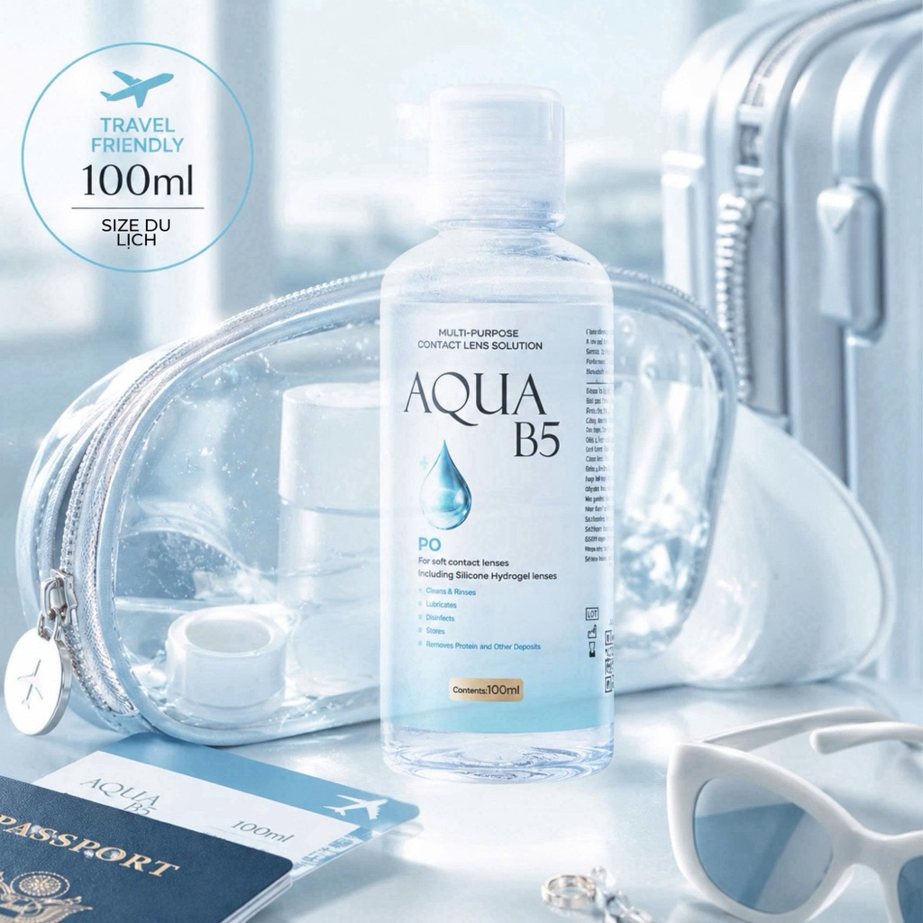 [Chính Hãng] Nước Ngâm/Sát Khuẩn/Bảo Quản Kính Áp Tròng Aqua B5/Dream Eye/Fresh Eye/EyePlus Multi/Ni