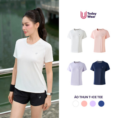 [NEW ARRIVAL] Áo thun thể thao chạy bộ nữ T-ice Tee Today U Wear siêu nhẹ, thấm hút, nhanh khô form suông rộng rãi