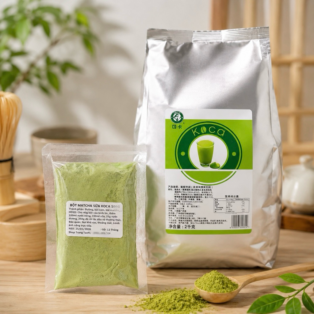 Bột Trà xanh Matcha sữa Koca 100g