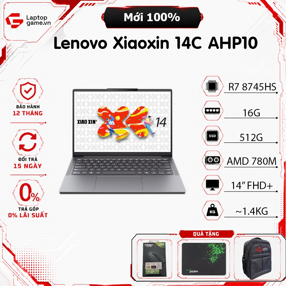 [Full VAT] Laptop Lenovo XiaoXin 14c 2025 (Ryzen 7-8745HS | 16GB | 512GB | VGA 780M | 14" FHD+)