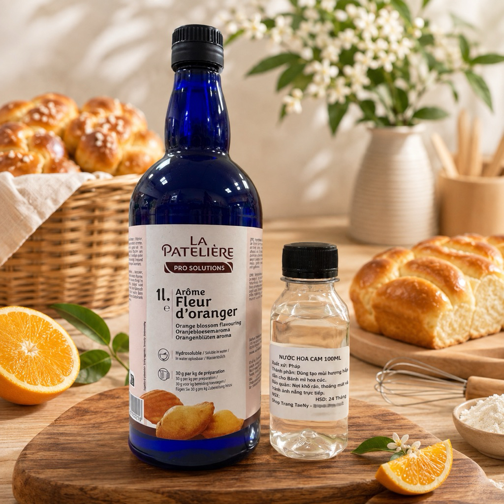 Nước hoa cam Pateliere Pháp 100ml (làm bánh mì hoa cúc)