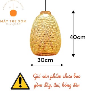 Đèn tre trang trí thả trần