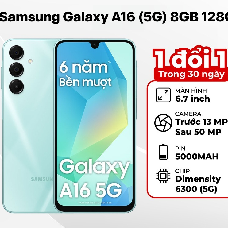 Điện thoại Samsung Galaxy A16 5G RAM 8GB/256GB