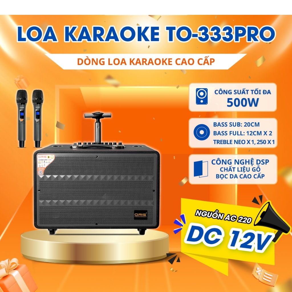 Loa Karaoke di động Oris TO-333 Pro
