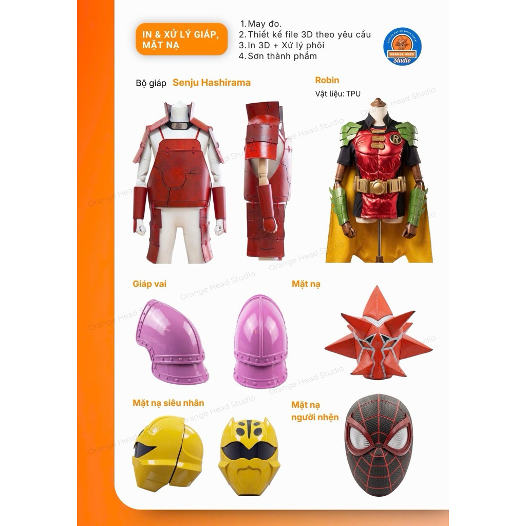 [ Đặt hàng theo đơn yêu cầu] In 3d  theo yêu cầu của bạn cosplay và in 3d  các loại sản phẩm khác.