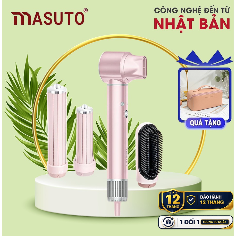 Máy Sấy Tóc Tạo Kiểu 5in1 Masuto Đa Chức Năng Công Nghệ Ion Giảm Hư Tổn Tóc 1300W