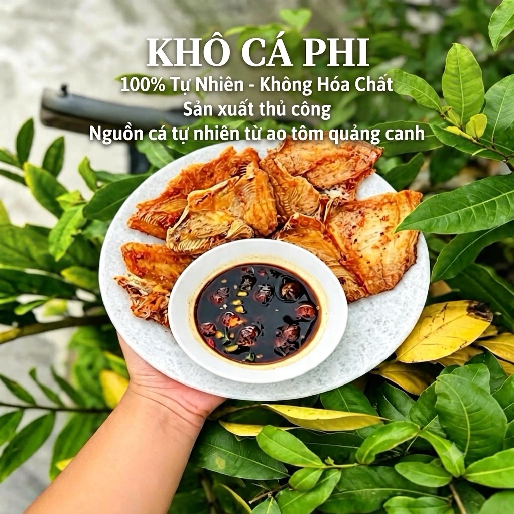 1Kg Khô Cá Phi Lóc Xương - Ướp Vị Vừa Ăn, Thơm Ngon Tự Nhiên - Đặc Sản Cà Mau