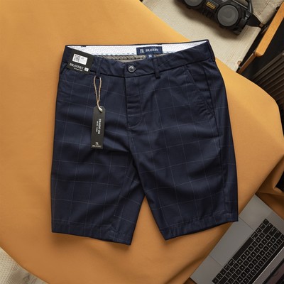 Quần short nam Caro BR Vải viscose mềm thoáng mát, co giãn, chống nhăn, bền màu, sang trọng - Bravery
