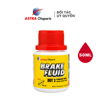 [50ML] Dầu phanh DOT3 Astra Indonesia chai tiết kiệm cho xe máy Honda, Yamaha, Piaggio, Suzuki mã 12-DOT3-050-R
