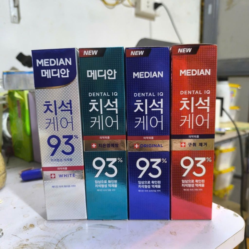Kem đánh răng MEDIAN 93% Hàn Quốc 120g, kem đánh răng Hàn Quốc