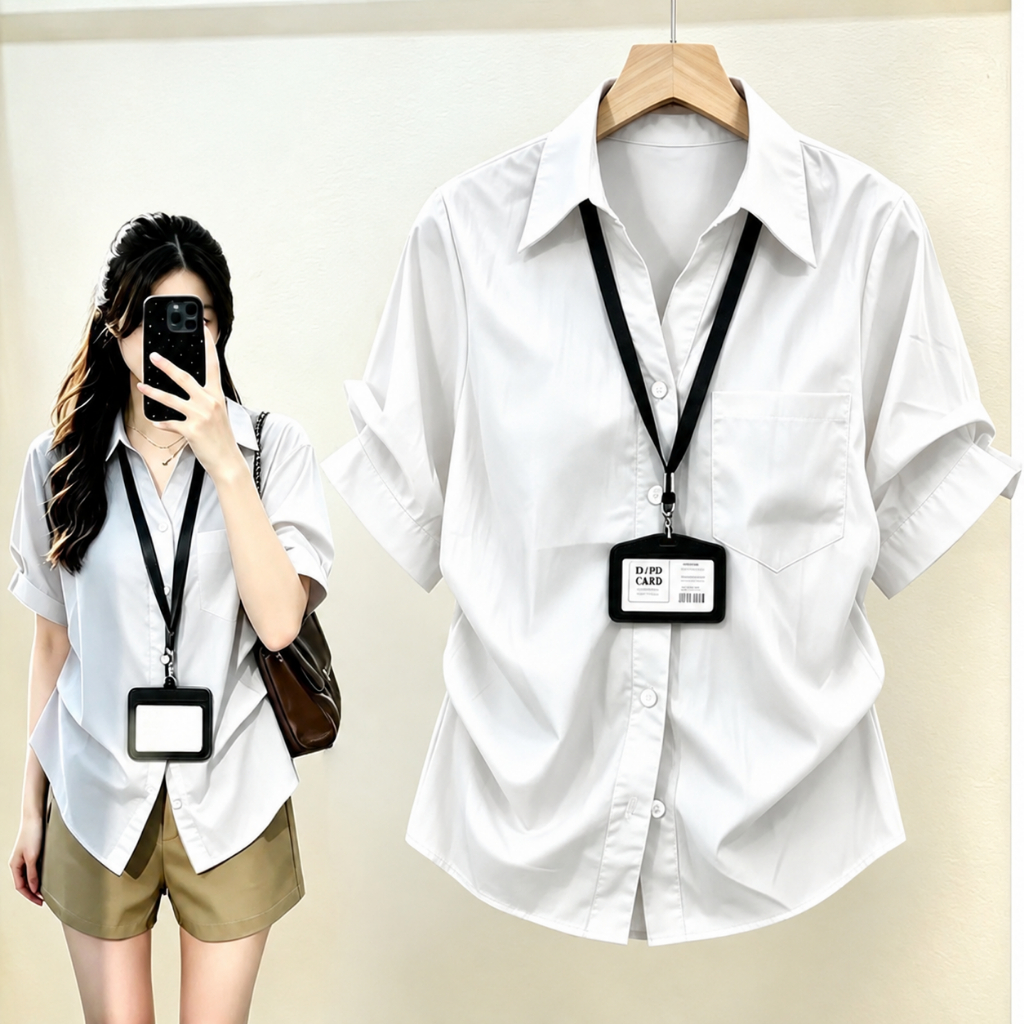 Áo Sơ Mi Chiết Eo Có Bigsize Taffy Áo Sơ Mi Chất Liệu Cotton Thoáng Mát A14