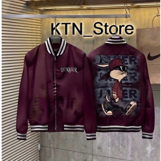 Áo Khoác Gió Bomber DSSQ Jaker Nam  Đỏ Đô Mẫu Mới Hot Trend, Áo Khoác Bomber Nam Logo Thêu Tỉ Mỉ Chất Lượng Cao