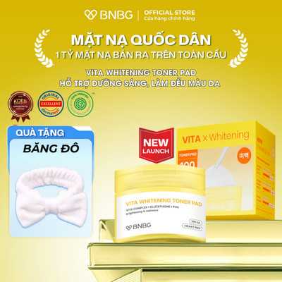 TONER PAD Hỗ Trợ Dưỡng Sáng, Làm Đều Màu Da BNBG VITA WHITENING TONER PAD 140ml (live)