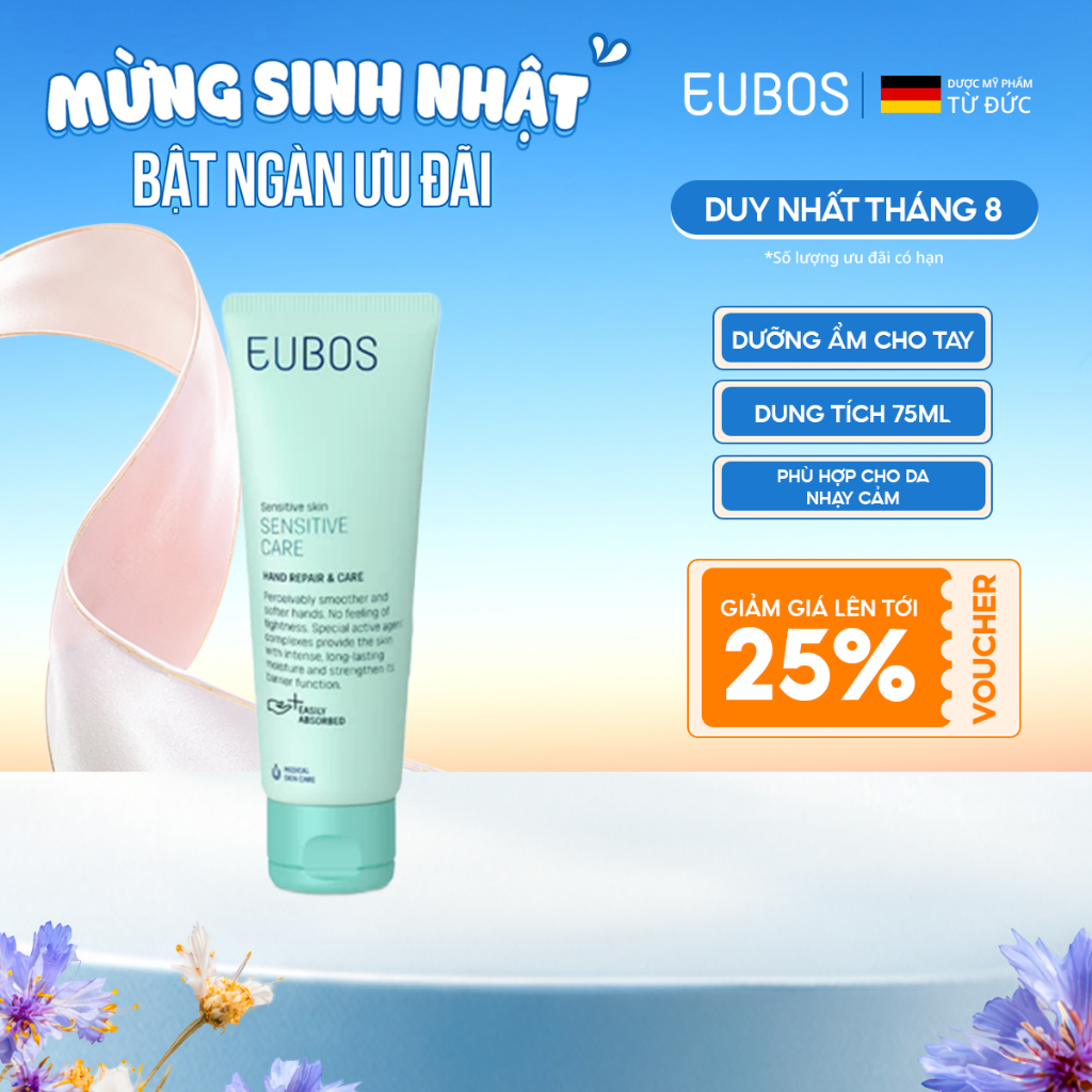 [LIVE] Kem Dưỡng Da Tay Và Móng Dưỡng Ẩm Mềm Mịn Hand Cream EUBOS