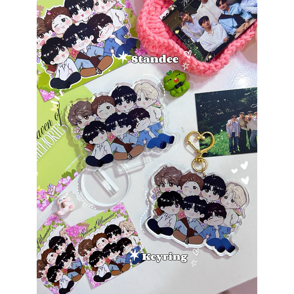Standee/ Keyring BTS OT7 Heaven of Memories 8cm ✨🍃 mô hình/ móc khoá BTS
