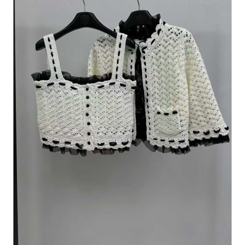 Áo CDG len - áo 2 dây len viền bèo #vippp