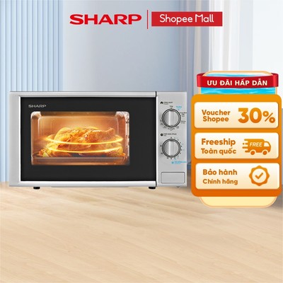 Lò vi sóng có nướng Sharp R-G228VN-SL - 20L - Hàng Chính Hãng bảo hành 12 tháng
