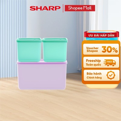 [HA GIFT] Bộ 3 Hộp Đựng Thực Phẩm Tupperware Trữ Khô & Mát Cubix Starter - Nhựa Nguyên Sinh Cao Cấp Chính Hãng