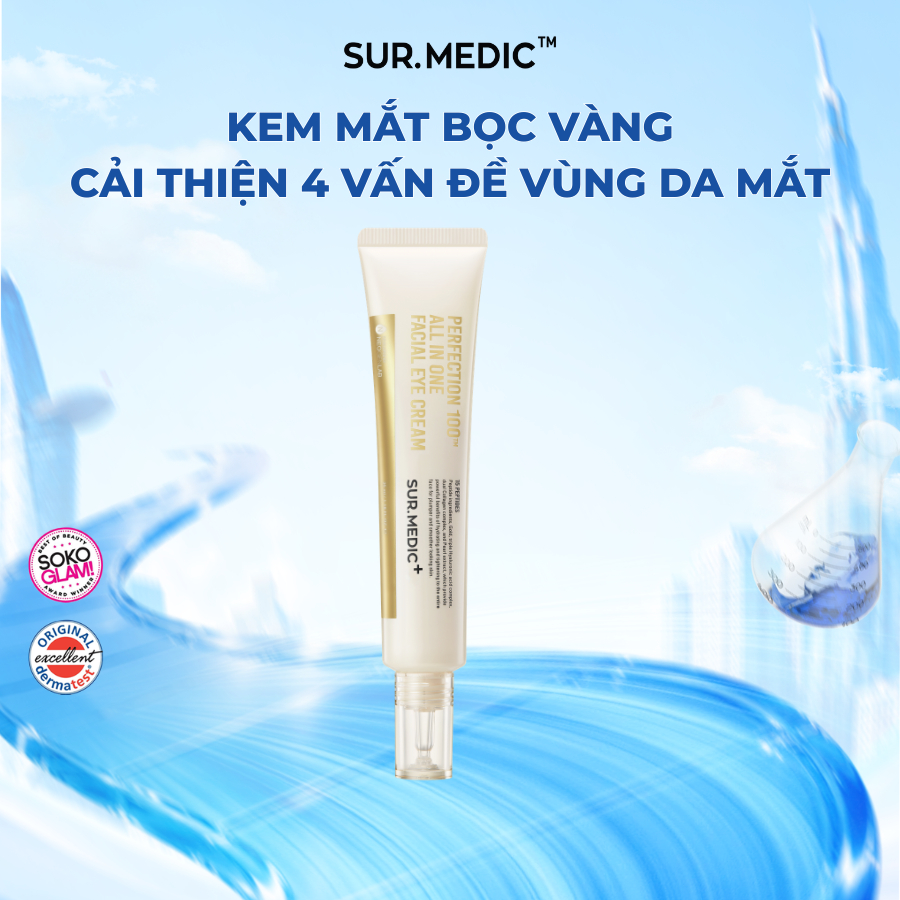 KOL x Sur.medic - Kem Mắt Bọc Vàng Cải Thiện 4 Vấn đề Vùng Da Mắt SUR.MEDIC+ 35ml