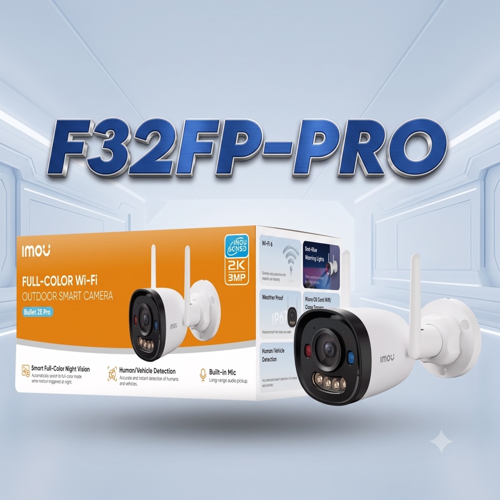Camera wifi IMOU cố định  ngoài trời F32P F52P F32FP F52FP (Tặng hộp kỹ thuật 11x11+phích âm)