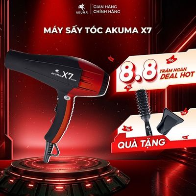 Máy sấy tóc cao cấp AKUMA X7 - Công suất lớn, gió mạnh, 2 chiều nóng lạnh, lõi đồng bền bỉ