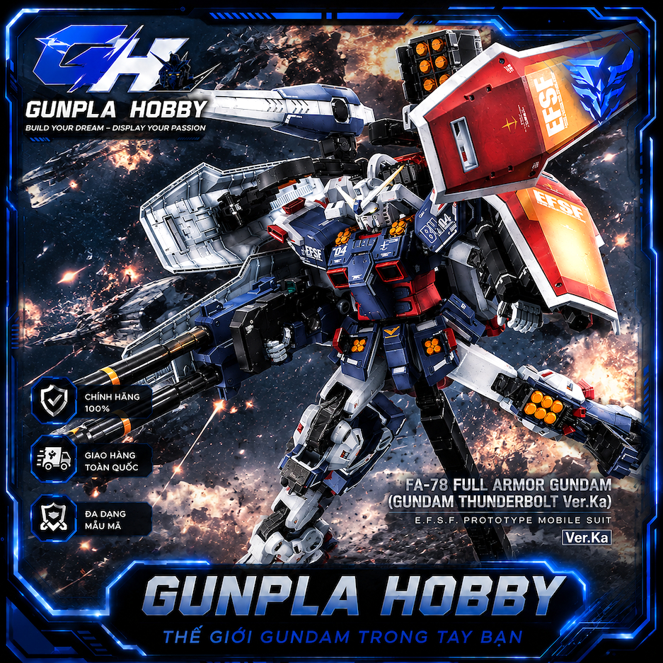 Mô Hình MG 1/100 FA-78 Full Armor Gundam Ver.Ka (Gundam Thunderbolt) – Bandai Chính Hãng
