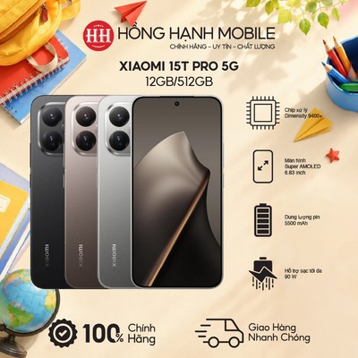 Điện Thoại Xiaomi 15T Pro 5G 12GB/512GB - Hàng Chính Hãng