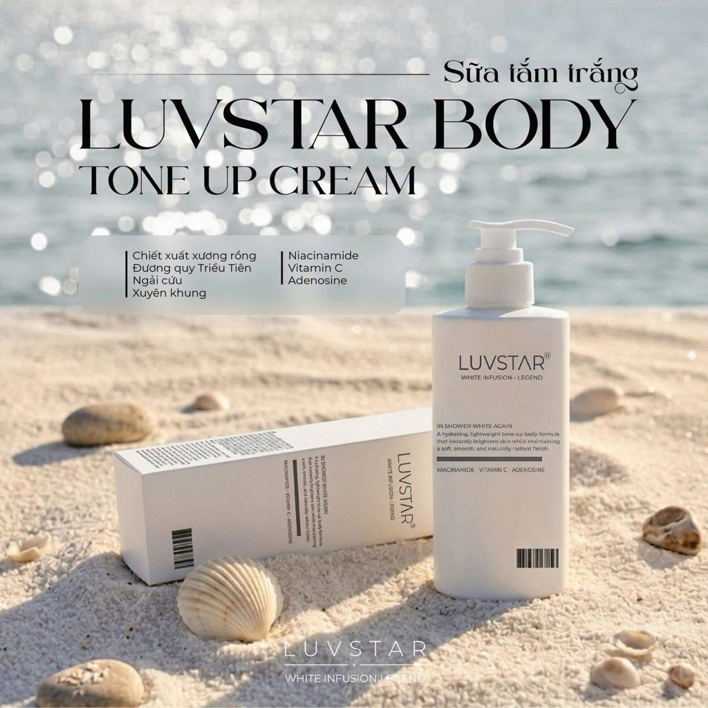 Sữa Tắm Trắng Luvstar Body Tone Up Cream Mẫu Mới