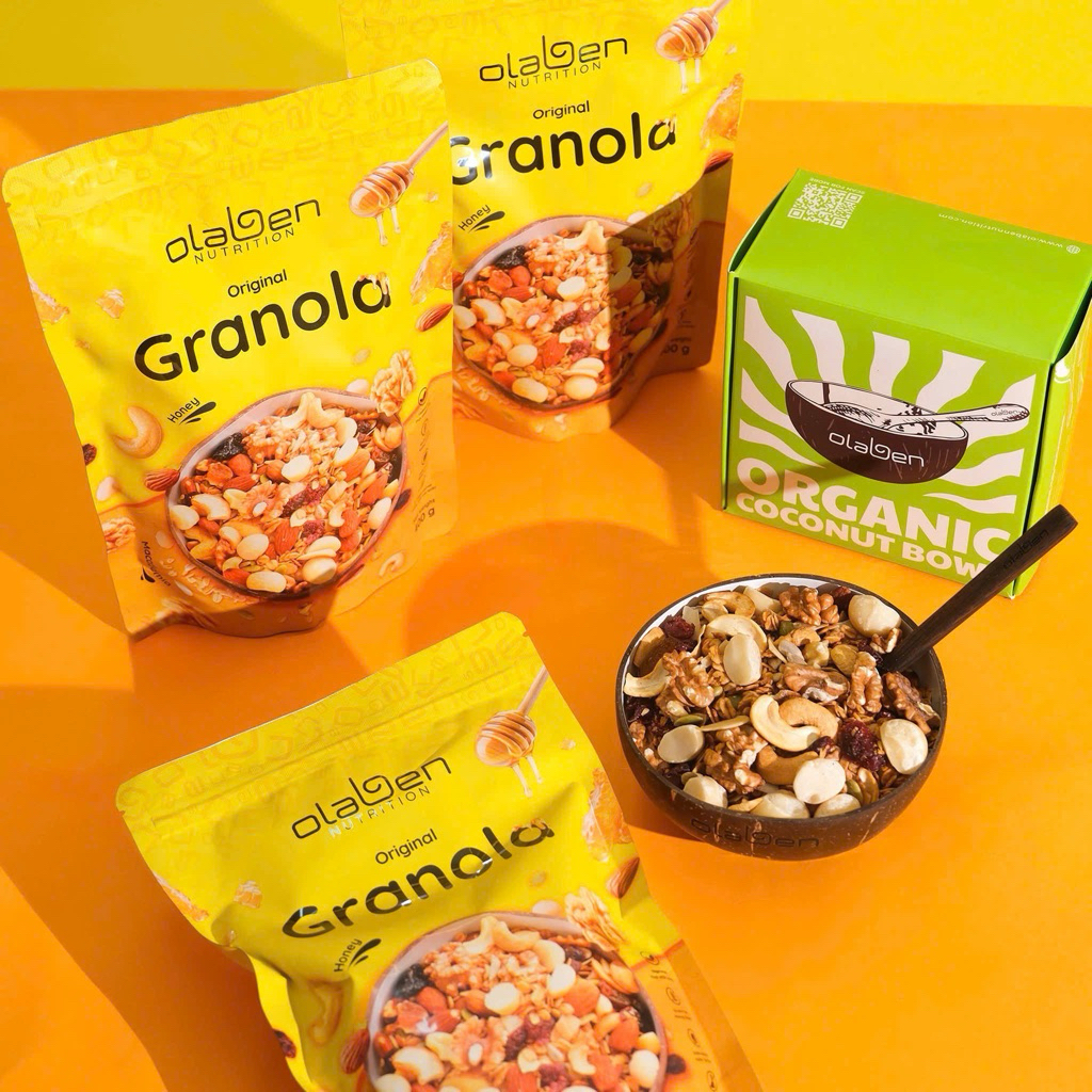 COMBO 3 GÓI +1 GÁO Granola Olaben Nutrition