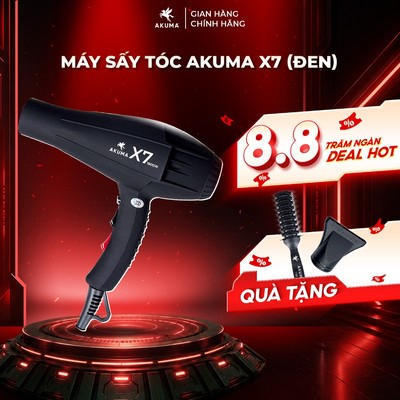 Máy sấy tóc cao cấp AKUMA X7 - Công suất lớn, gió mạnh, 2 chiều nóng lạnh, lõi đồng bền bỉ