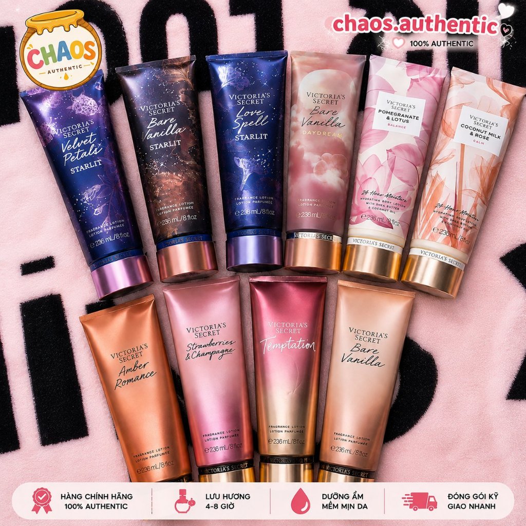 Victoria's Secret Fragrance Lotion 236ml Body Lotion Chính Hãng Mỹ Dưỡng Ẩm Lưu Hương