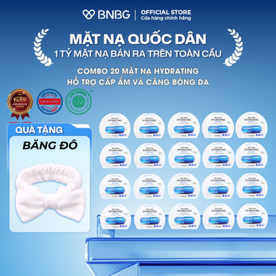 Combo 20 Mặt Nạ BNBG Hỗ Trợ Dưỡng Ẩm, Cấp Nước BNBG Hydrating Vita Genic Jelly Mask 30mlx20
