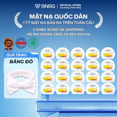 Combo 20 Mặt Nạ BNBG Hỗ Trợ Dưỡng Trắng, Làm Sáng Da BNBG Vita Genic Whitening Jelly Mask 30mlx20