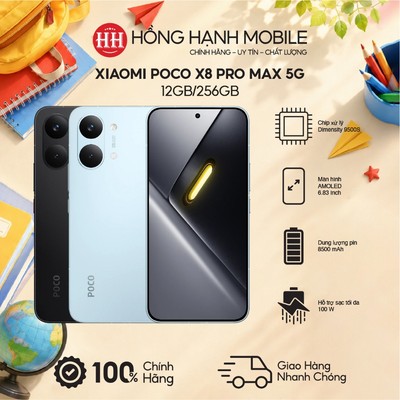 Điện Thoại Xiaomi POCO X8 Pro Max 5G 12GB/256GB - Hàng Chính Hãng