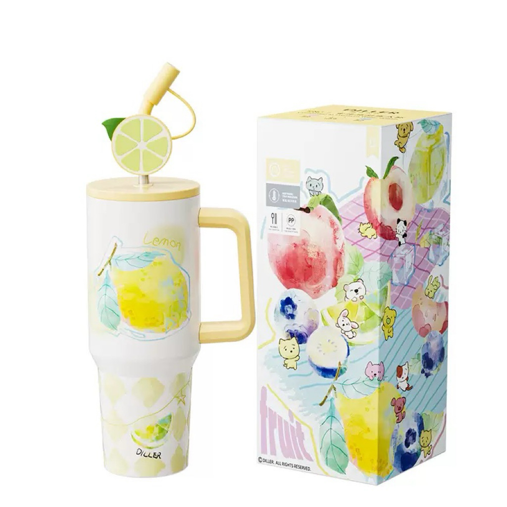 Bình giữ nhiệt Diller 1200ml vàng chanh Lemon