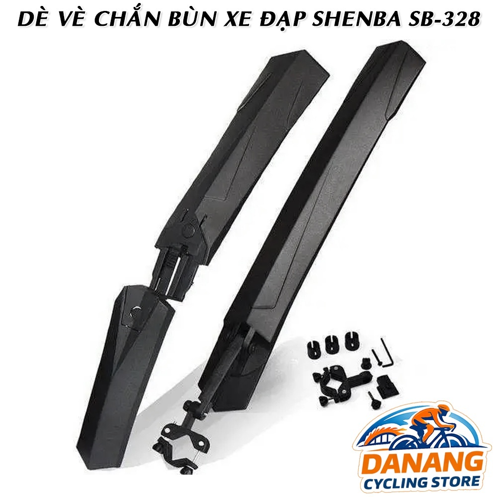 Dè Vè Chắn Bùn Xe Đạp Leo Núi MTB SHENBA SB-328 – Bộ Chắn Bùn Trước Sau Gắn Nhanh 24–29 Inch